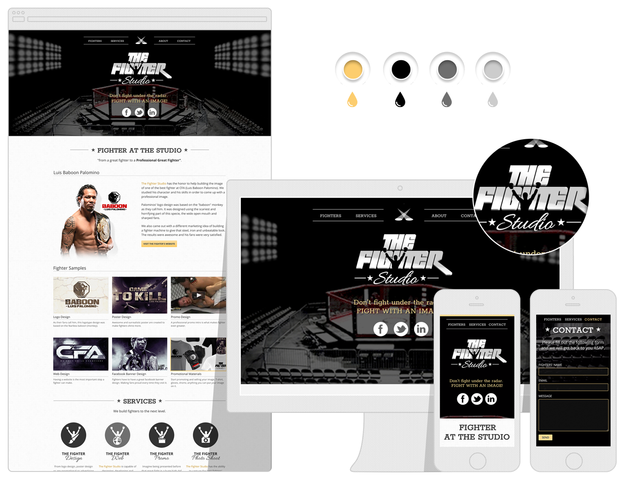 The Fighter Studio website